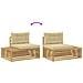Set di divani da esterno Bianco 230,5 x 83 x 73 cm Poliestere - Foto miniatura 6