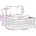 Set di divani da esterno Bianco 230,5 x 83 x 73 cm Poliestere - Foto miniatura 8