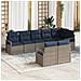 Set di divani 8 pcs Grigio polyrattan - Foto miniatura 2