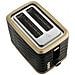 STS 7501BK tostapane 7 2 fetta /e 930 W Nero, Oro - Foto miniatura 5
