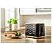 STS 7501BK tostapane 7 2 fetta /e 930 W Nero, Oro - Foto miniatura 6