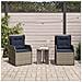 Panchina da giardino 2 pcs Grigio polyrattan - Foto miniatura 2