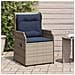 Panchina da giardino 2 pcs Grigio polyrattan - Foto miniatura 3