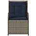 Panchina da giardino 2 pcs Grigio polyrattan - Foto miniatura 5