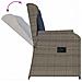 Panchina da giardino 2 pcs Grigio polyrattan - Foto miniatura 9