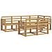 Set di divani da esterno 7 pcs Bianco Legno di Acacia Massello - Foto miniatura 1
