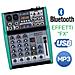 Mixer Audio Passivo 4 Ch. Processore Di Effetti ""fx"" Bluetooth Usb - Foto miniatura 2