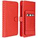 Custodia Smartphone Universale Portafoglio Rossa S Supporto + Specchio - Foto miniatura 1