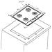 Piano Cottura CHG6BR4WX a Gas 4 Fuochi Gas Colore Inox - Foto miniatura 2