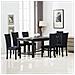 Sedie Per Sala Da Pranzo 6 Pz In Velluto Nero - Foto miniatura 1