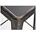 Sgabello Bar Joshua in Metallo I Sgabello Design Industriale E Scandinavian I Sgabello Senza Schienale Impilabile I Sgabello Bancone Alt. 77 CM Nero-Oro - Foto miniatura 5