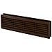 120x440mm Interno Porta Griglia Ventilazione Griglia Sfiato Aria Collare Colore Marrone - Foto miniatura 1
