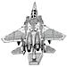 Metal Earth Boeing F-15 Eagle Puzzle Di Metallo 3d - Foto miniatura 3