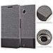 Custodia Compatibile Con Lenovo Google Nexus 6 / 6x In Grigio Nero - Coperchio Protettiva Con Chiusura Magnetica, Funzione Stand E Tasca Per Le Carte - Foto miniatura 5