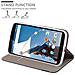 Custodia Compatibile Con Lenovo Google Nexus 6 / 6x In Grigio Nero - Coperchio Protettiva Con Chiusura Magnetica, Funzione Stand E Tasca Per Le Carte - Foto miniatura 7