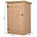Capanno Attrezzi Da Esterno In Legno Abete Impermeabile 75x56x115 Cm - Foto miniatura 6
