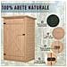 Capanno Attrezzi Da Esterno In Legno Abete Impermeabile 75x56x115 Cm - Foto miniatura 8