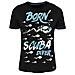 Deeps Gear T-shirt Born Scuba Diver, S, Bianco E Nero, I Subacquei Maglietta 030000101 - Foto miniatura 1
