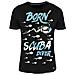 Deeps Gear T-shirt Born Scuba Diver, S, Bianco E Nero, I Subacquei Maglietta 030000101 - Foto miniatura 4