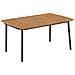 Set Mobili da Pranzo Giardino 7 pz in Polyrattan Nero - Foto miniatura 2