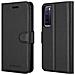 Custodia Compatibile Con Huawei Nova 7 5g In Nero Carbone - Coperchio Protettiva Con Chiusura Magnetica, Funzione Stand E Tasca Per Le Carte - Foto miniatura 8
