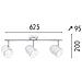 Lampada A Soffitto Olivia - Arredo Design Illuminazione - Per Salotto, Soggiorno, Cucina, Camera, Ufficio - Plafoniera - Argento, Bianco In Metallo - 76 X 76 X 95 - Foto miniatura 2