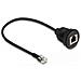 Cavo Rj12 Da Spina Rj12 A Presa Rj12 Per Installazione 30 Cm Nero - Foto miniatura 4