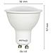 Pack 6 Pezzi Spot Led Gu10 5w (equivalente 40w) - Luce Bianca Calda 2800k - 400 Lumen - Faretto Led Gu10 - 50x57mm Angolo 120° - Foto miniatura 3