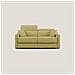 Amber Divano letto matrimoniale in tessuto smacchiabile T05 211 cm (mat. 160x197) giallo - Foto miniatura 3