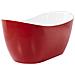 Vasca Da Bagno Freestanding Antigua 150 X 75 Cm Rosso - Foto miniatura 5