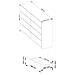 Cassettiera K140, 8 cassetti, 138x40x99 cm, Colore Quercia Craft - Foto miniatura 3