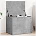 Contenitore Grigio Cemento 60x42x46 Cm In Legno Multistrato - Foto miniatura 1