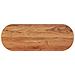 Piano Tavolo 110x40x3,8 Cm Ovale In Legno Massello Di Acacia - Foto miniatura 1
