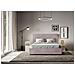 Letto Contenitore Imbottito 140x200 Microfibra Glicine Mika - Foto miniatura 3