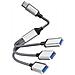 Adattatore Splitter Da Tipo C A Hub Usb A 3 Porte Silver - Foto miniatura 1