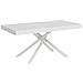 Tavolo allungabile 90x180/284 cm Karida bianco frassino gambe bianche - Foto miniatura 1