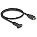 Cavo USB 10 Gbps USB Tipo-E Chiave A 20 pin maschio per USB Type-C femmina per montaggio a pannello da 50 cm - Foto miniatura 1