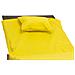 Lettino Mare Microfibra Lettino Con Cuscino E Tasche Modello Fluo Lettino Giallo - Foto miniatura 3