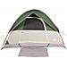 Tenda da Campeggio a Cupola per 3 Persone Verde Impermeabile - Foto miniatura 7