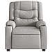 Poltrona Reclinabile Massaggio Elettrica Grigio Nuvola Tessuto - Foto miniatura 5