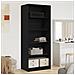 Armadio Rovere Nero Set di 2 Rovere Nero Truciolare - Foto miniatura 2