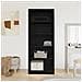 Armadio Rovere Nero Set di 2 Rovere Nero Truciolare - Foto miniatura 4