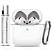 Custodia In Silicone Per Airpods Con Kit Di Pulizia White  Airpods Pro - Foto miniatura 1