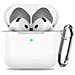 Custodia In Silicone Per Airpods Con Kit Di Pulizia White  Airpods Pro - Foto miniatura 2