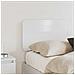 Testiera con testiera Bianco Lucido 140 cm Legno multistrato - Foto miniatura 3
