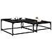 Tavolino da salotto 2 pcs Rovere Nero Legno multistrato - Foto miniatura 3
