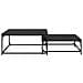 Tavolino da salotto 2 pcs Rovere Nero Legno multistrato - Foto miniatura 5