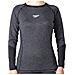 Rashguard casual femminile L /S, Grigio Ossidazione /Nero - XL - Foto miniatura 1