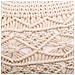 Puf In Cotone Intrecciato Panna 45x45x40h - Foto miniatura 4