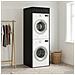 Mobiletto per lavatrice Rovere Nero 67,5 x 68 x 200 cm - Foto miniatura 2